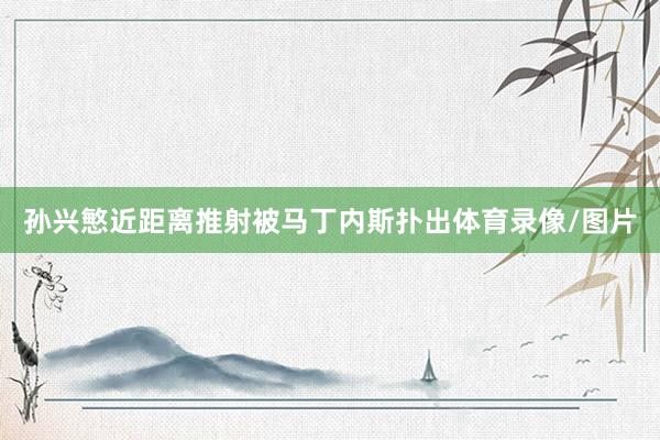 孙兴慜近距离推射被马丁内斯扑出体育录像/图片