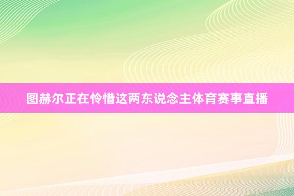 图赫尔正在怜惜这两东说念主体育赛事直播