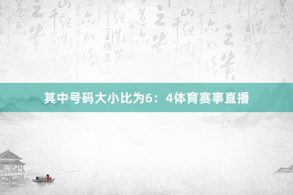 其中号码大小比为6：4体育赛事直播