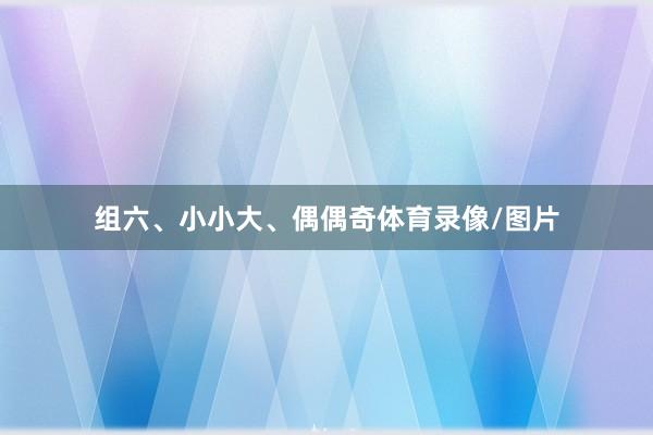 组六、小小大、偶偶奇体育录像/图片