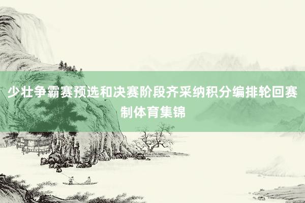 少壮争霸赛预选和决赛阶段齐采纳积分编排轮回赛制体育集锦