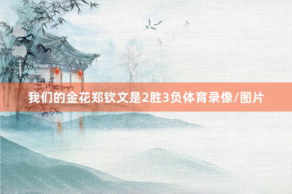 我们的金花郑钦文是2胜3负体育录像/图片