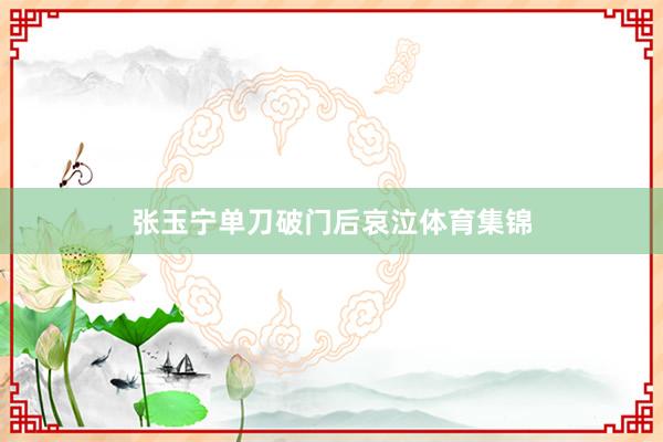 张玉宁单刀破门后哀泣体育集锦