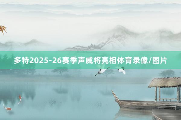 多特2025-26赛季声威将亮相体育录像/图片