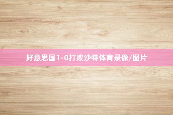 好意思国1-0打败沙特体育录像/图片