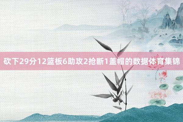 砍下29分12篮板6助攻2抢断1盖帽的数据体育集锦