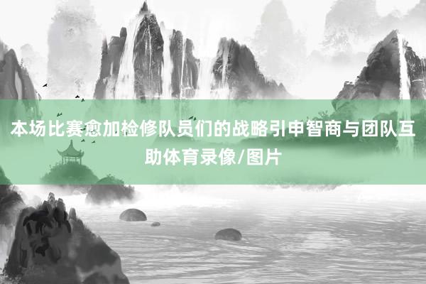 本场比赛愈加检修队员们的战略引申智商与团队互助体育录像/图片