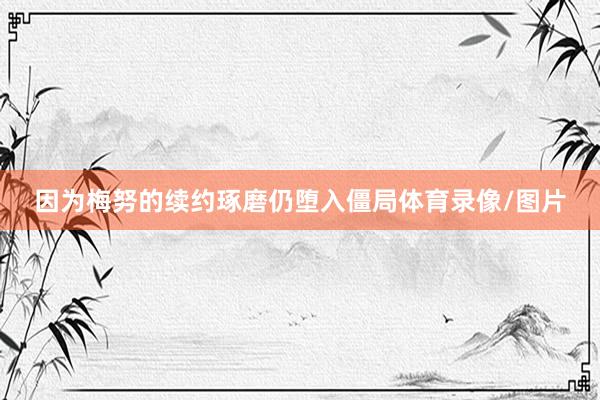 因为梅努的续约琢磨仍堕入僵局体育录像/图片