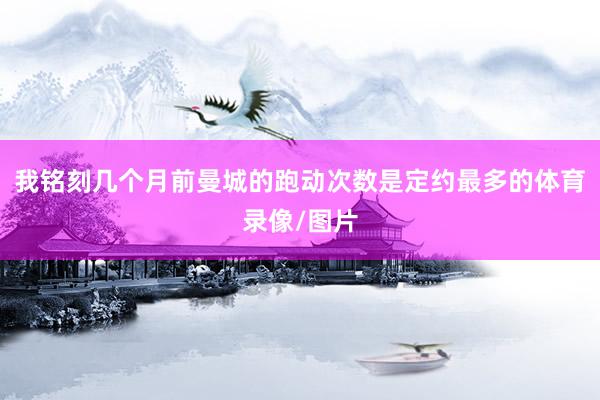 我铭刻几个月前曼城的跑动次数是定约最多的体育录像/图片